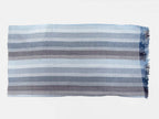 Stesa - Sciarpe primaverili estive - sciarpa foulard toni blu a righe fini