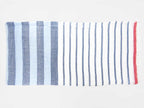 Stesa - Sciarpe primaverili estive - sciarpa foulard a righe azzurre e rosse