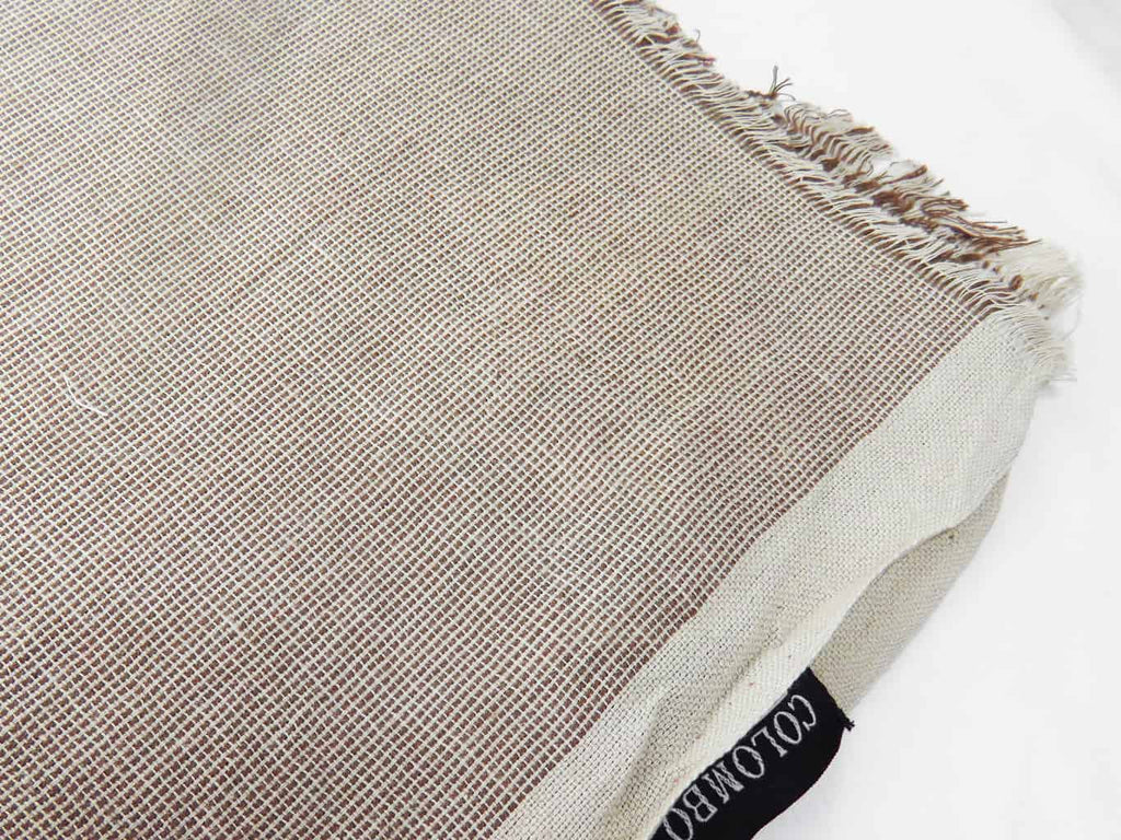 Dettaglio - Sciarpe primaverili estive - sciarpa foulard in cotone color sabbia a righe