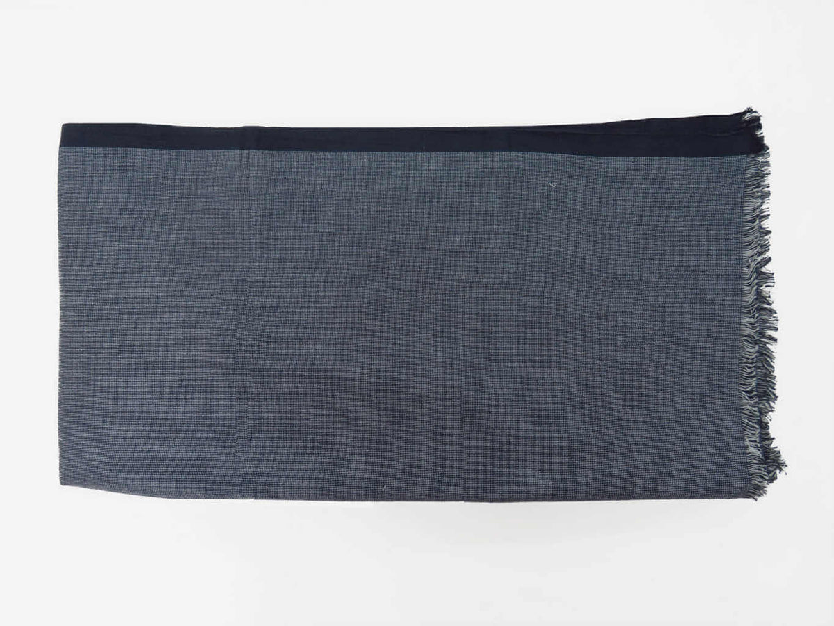 Stesa - Sciarpe primaverili estive - sciarpa foulard blu in cotone  a righe