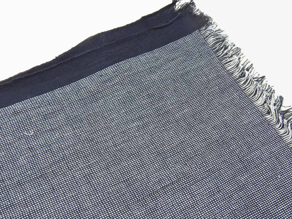 Dettaglio - Sciarpe primaverili estive - sciarpa foulard blu in cotone  a righe