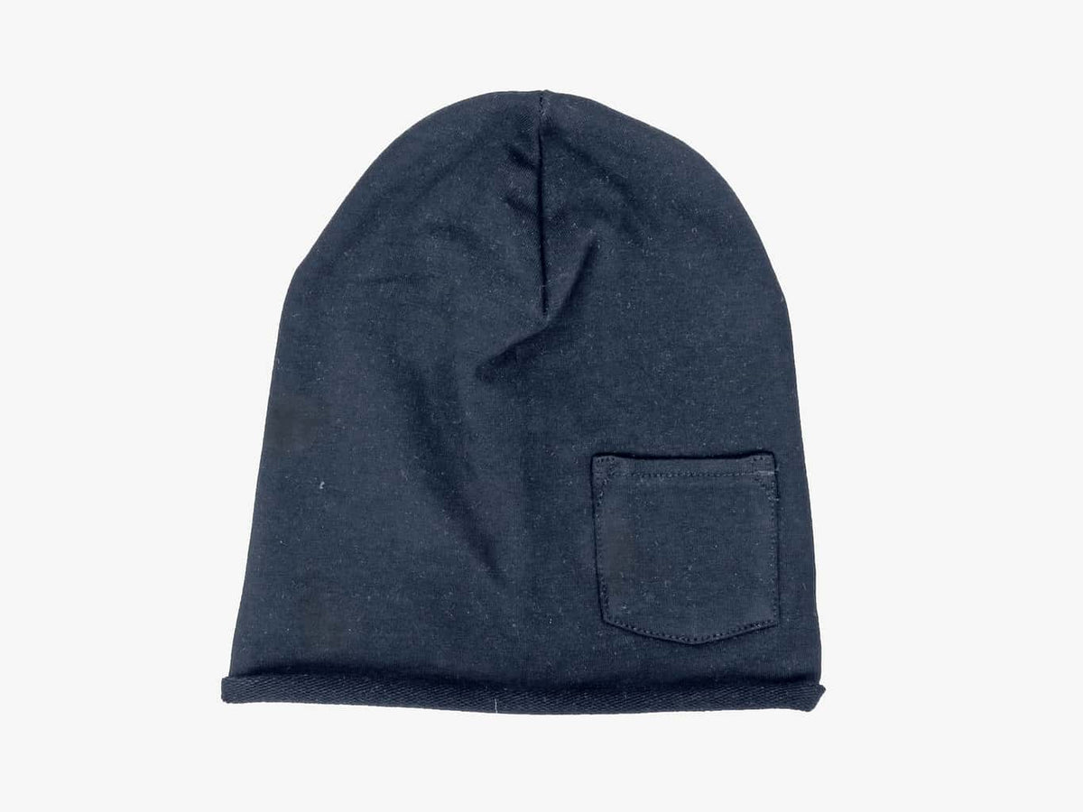 Blu - Pocket - berretto bimbo e ragazzo in cotone con taschino