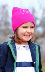 Indossato - Mary - Berretto bimba in misto cotone con stelle di strass