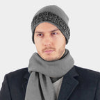 Cappello con risvolto sale e pepe - Colombo Milano 1911 - grigio