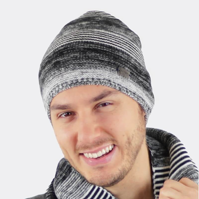 Cappello da uomo rigato ultra-morbido - Colombo Milano 1911 dettaglio