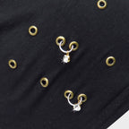 Cappello con piercing di strass e interno in pile - Colombo Milano 1911 - dettaglio