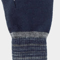 Guanti da uomo elasticizzati touch screen con polso bicolore - Colombo Milano 1911 - dettaglio
