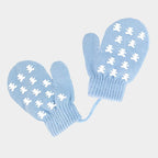 Muffole da neonato con orsetti - azzurro