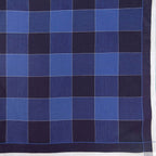 Variante blu - Scozia - fazzoletto di cotone da uomo a quadrettoni