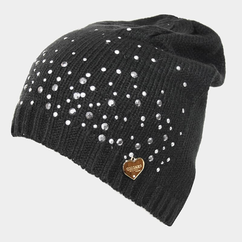 Cappello con pioggia di strass - Colombo Milano 1911 nero