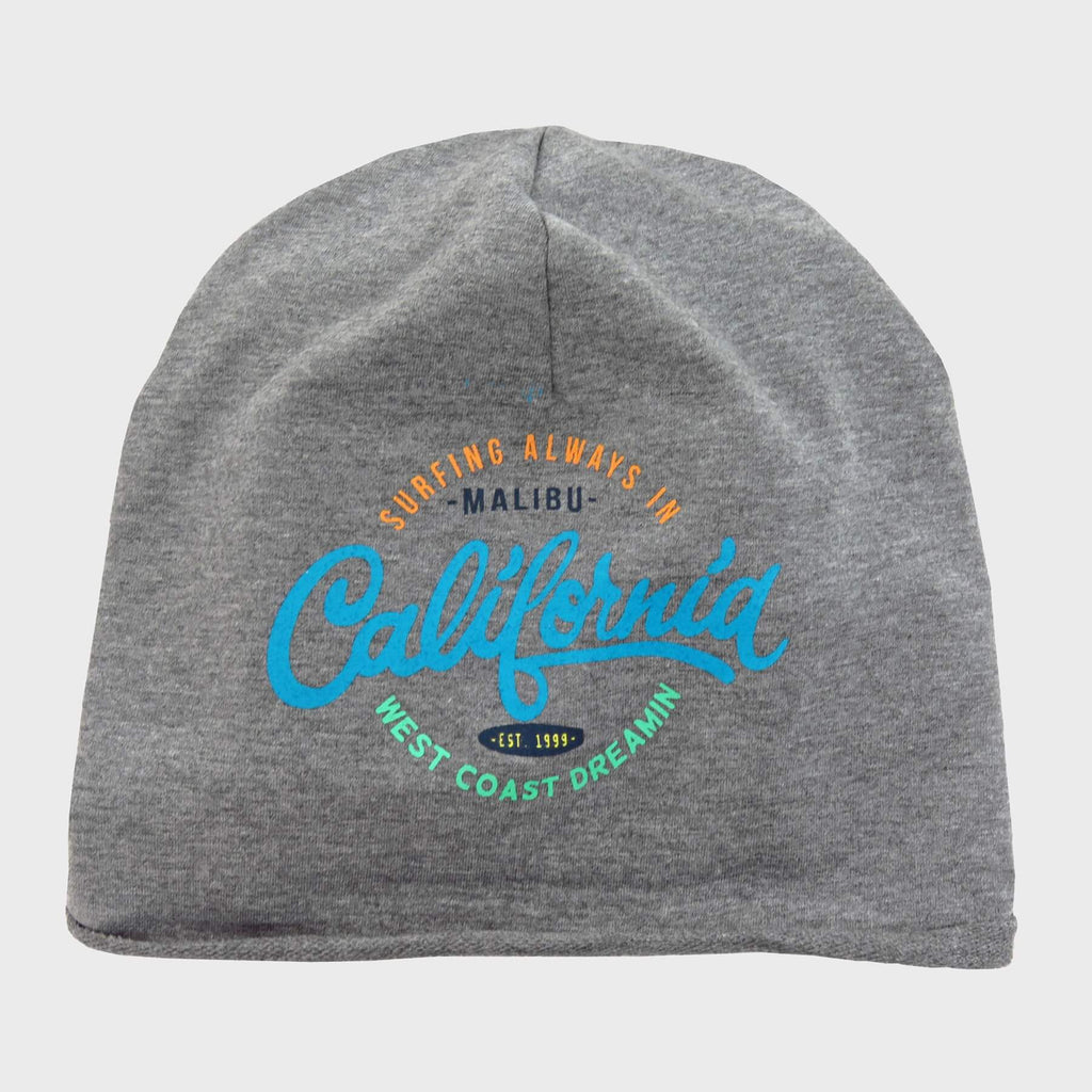 grigio- Malibù - cappello misto cotone con scritte