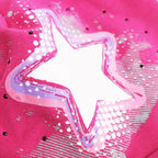 dettaglio Fucsia Rockstar - cappello bimba (6-12 A) misto cotone con stella e strass