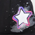 Dettaglio nero Rockstar - cappello bimba (6-12 A) misto cotone con stella e strass