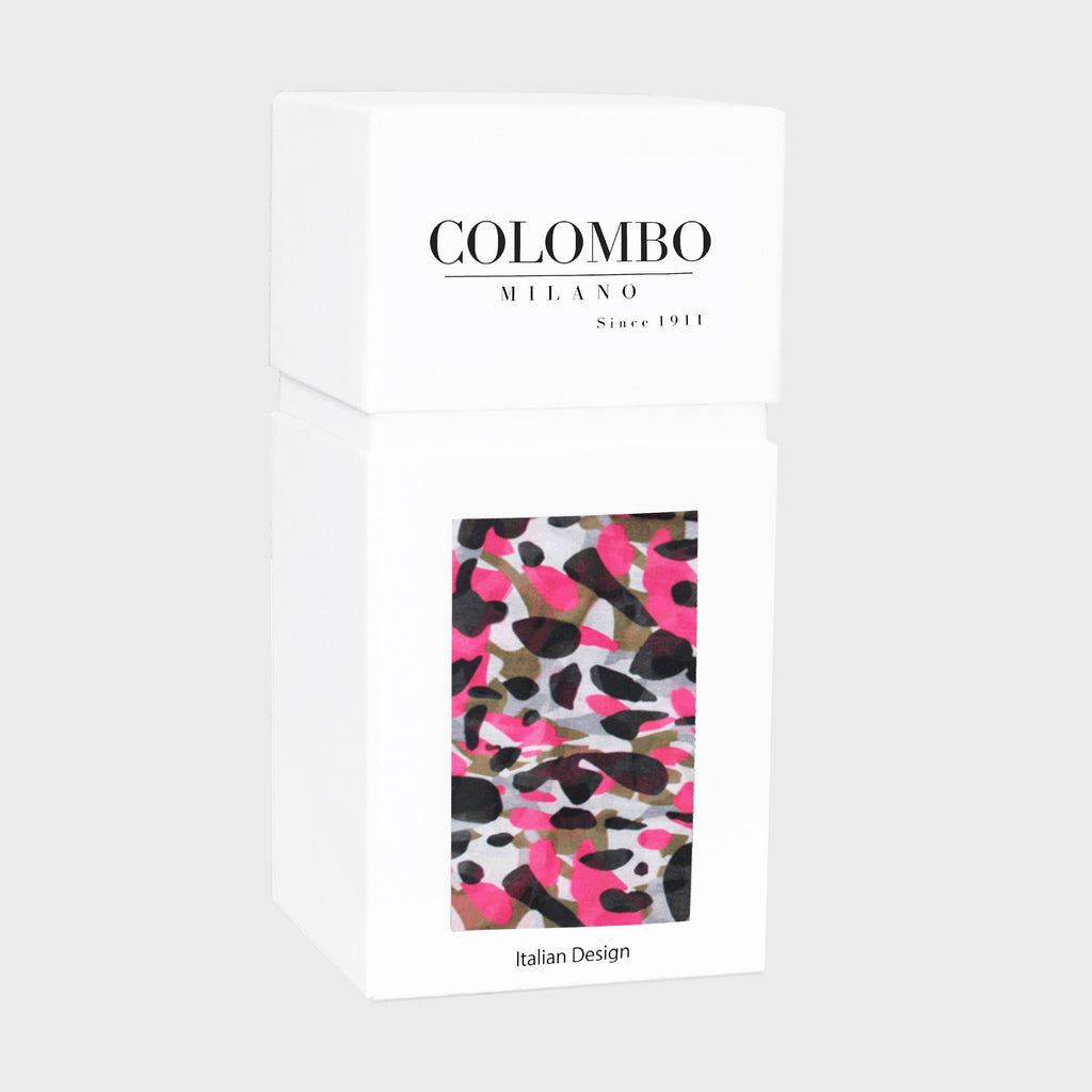 Scatola regalo - pashmina stampa multicolor - rosa