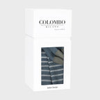 Scatola regalo - pashmina rigata da un lato e bicolor dall'altro