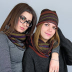 Cappello e scaldacollo iridescenti multicolor - Colombo Milano 1911