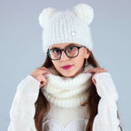Cappello doppio pompon e scaldacollo pelosi