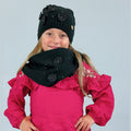 Set bimba con fiori e strass applicati - 2/5a