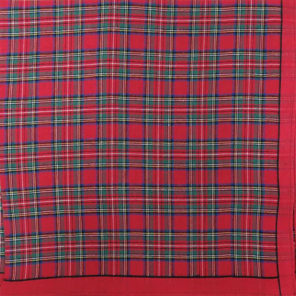 Variante rossa - Scozia - fazzoletto di cotone da uomo a fantasia scozzese