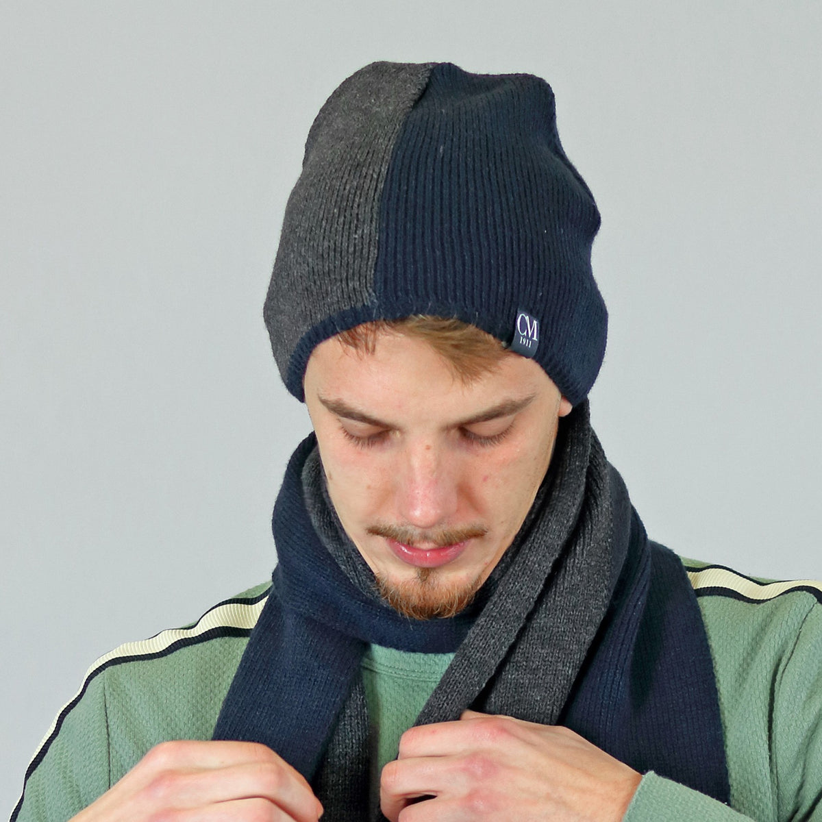 Cappello uomo bicolore