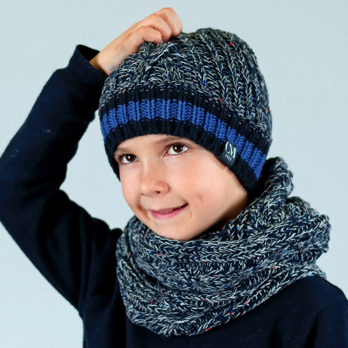 Set bimbo morbido con filato bottonato - 4/8 a