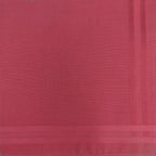 Pastello - rosso - fazzoletto di cotone da uomo tinta unita.