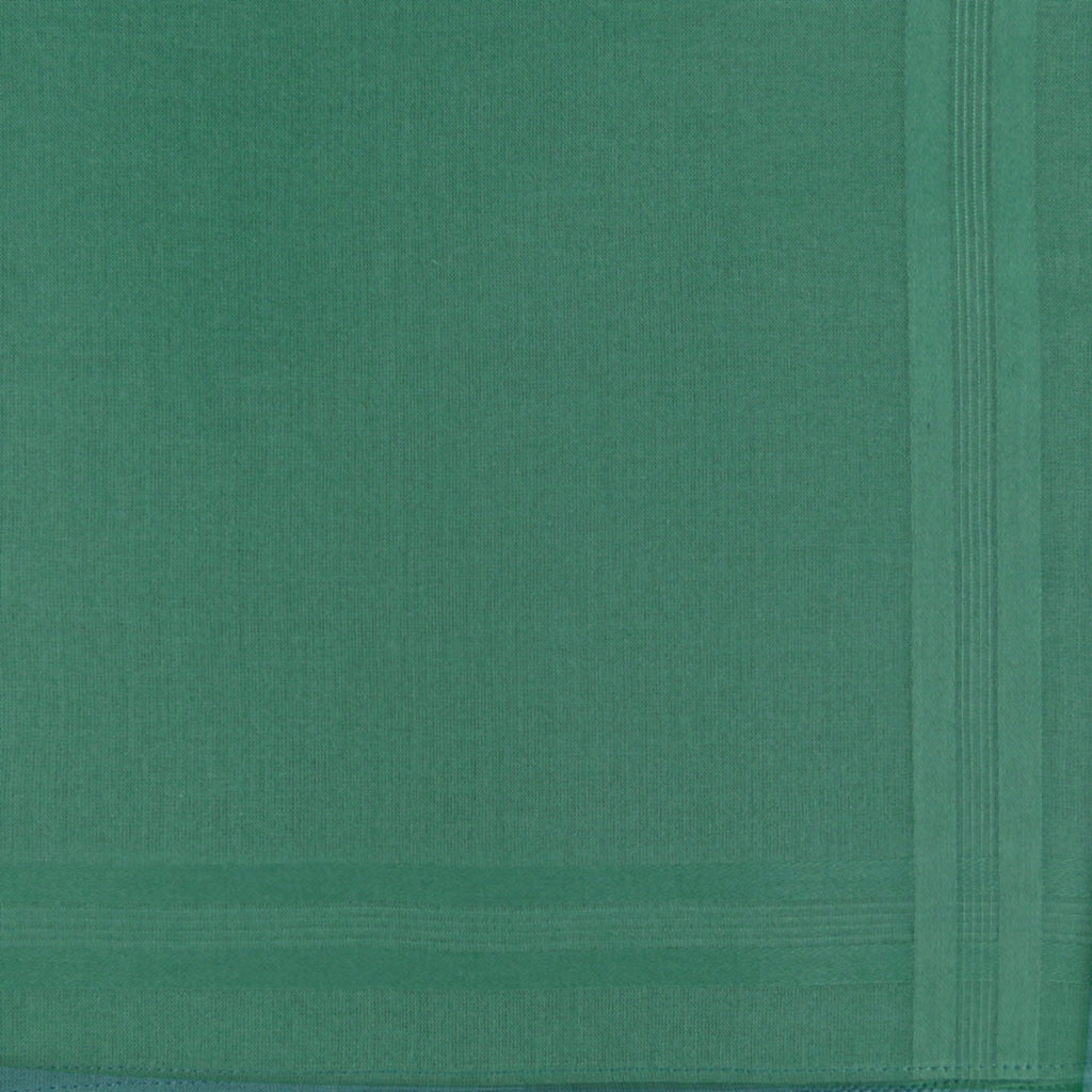 Variante verde - Pastello - fazzoletto di cotone da uomo tinta unita