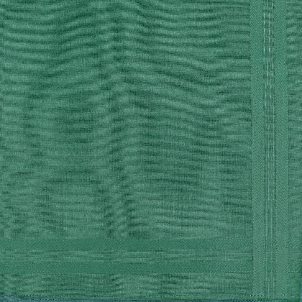 Variante verde - Pastello - fazzoletto di cotone da uomo tinta unita