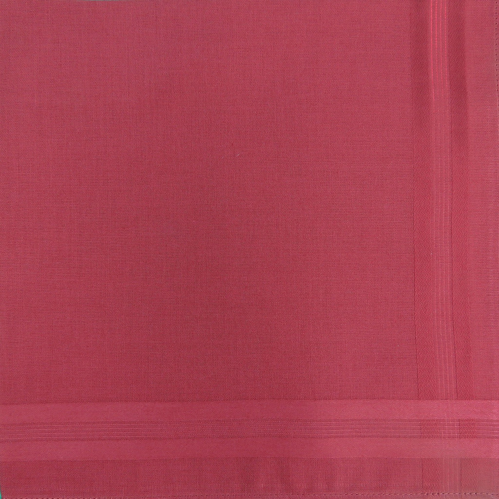 Variante rossa - Pastello - fazzoletto di cotone da uomo tinta unita