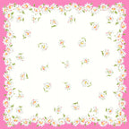 variante rosa Virginia - fazzoletti di cotone da donna con fantasia di margherite.