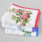 Varianti - Virginia - fazzoletti di cotone da donna con fantasia di rose