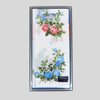 Scatola fronte - Virginia - fazzoletti di cotone da donna con fantasia di rose
