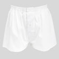 Boxer da uomo bianco in popeline - 100%cotone - tg 3(S)