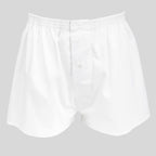 Boxer da uomo bianco in popeline - 100%cotone - tg 3(S)