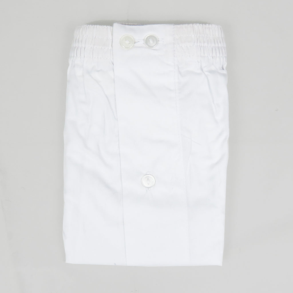 Boxer da uomo bianco in popeline - 100%cotone - tg 3(S) piegato