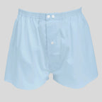 Boxer da uomo azzurro in popeline - 100%cotone - tg 3(S) fronte
