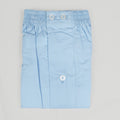 Boxer da uomo azzurro in popeline - 100%cotone - tg 3(S) piegato