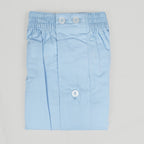 Boxer da uomo azzurro in popeline - 100%cotone - tg 3(S) piegato