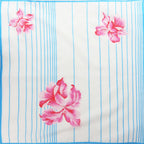 Simona - variante azzurra - fazzoletto da donna made in italy