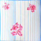 Simona - variante blu - fazzoletto da donna made in italy