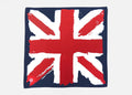 Modello - UK - bandana di cotone con bandiera inglese vintage stampata