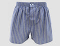 Modello - Kent - Boxer da uomo in cotone blu con righe gialle taglie forti