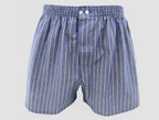 Modello - Kent - Boxer da uomo in cotone blu con righe gialle taglie forti