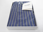 Scatola aperta - Kent - Boxer da uomo in cotone blu con righe gialle taglie forti