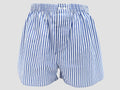 Modello - Kent - Boxer da uomo in cotone a righe bianche e blu
