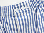 Dettaglio - Kent - Boxer da uomo in cotone a righe bianche e blu