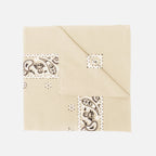 Bandana sabbia “PAISLEY” con stampa cachemire