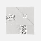 Bandana grigia “PAISLEY” con stampa cachemire