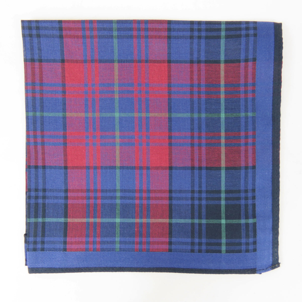 Edward- Fazzoletto da taschino scozzese blu