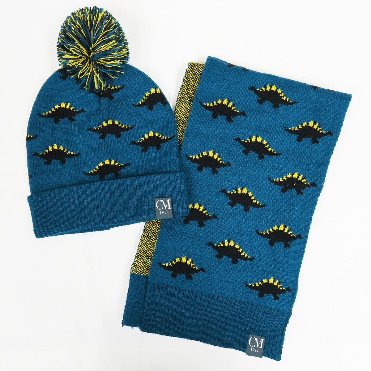 Cappello e sciarpa dinosauri- 6/10a